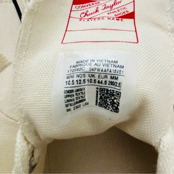 Converse Chuck Taylor unisex Slip On White New Sneakers size M 10.5 W 12.5 - Picture 11 of 16